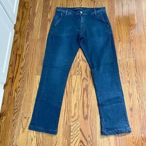 Agave Denim PATRON Relaxed Fit Jeans. Size 34. Color: Birdseye Stripe Flex.